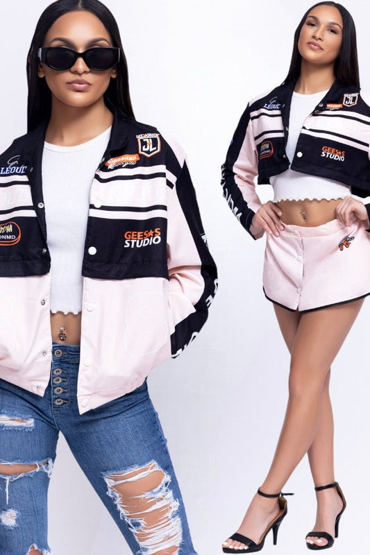 Lightweight 2-in-1 Jacket Skirt- Front view- jacket form & skirt set form- Baebekillinem