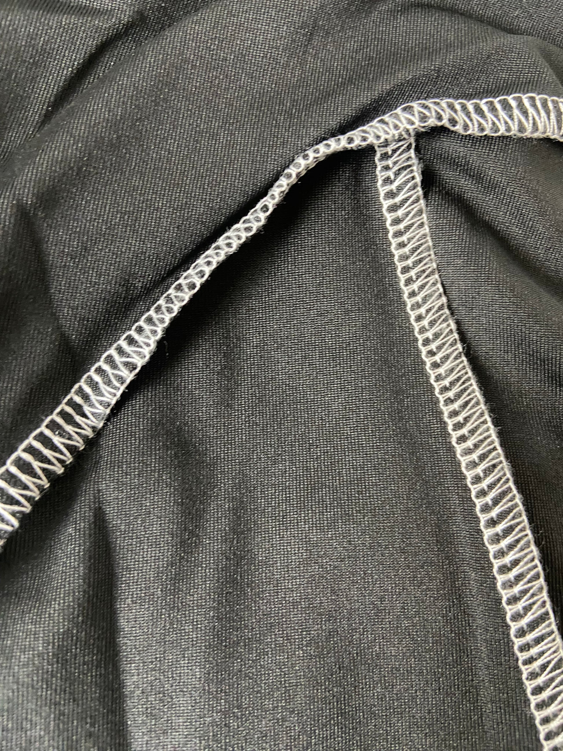 Women's Casual Skinny Sporty Stretch Leggings- Black/ White- Polyester/ Spandex- Baebekillinem Boutique