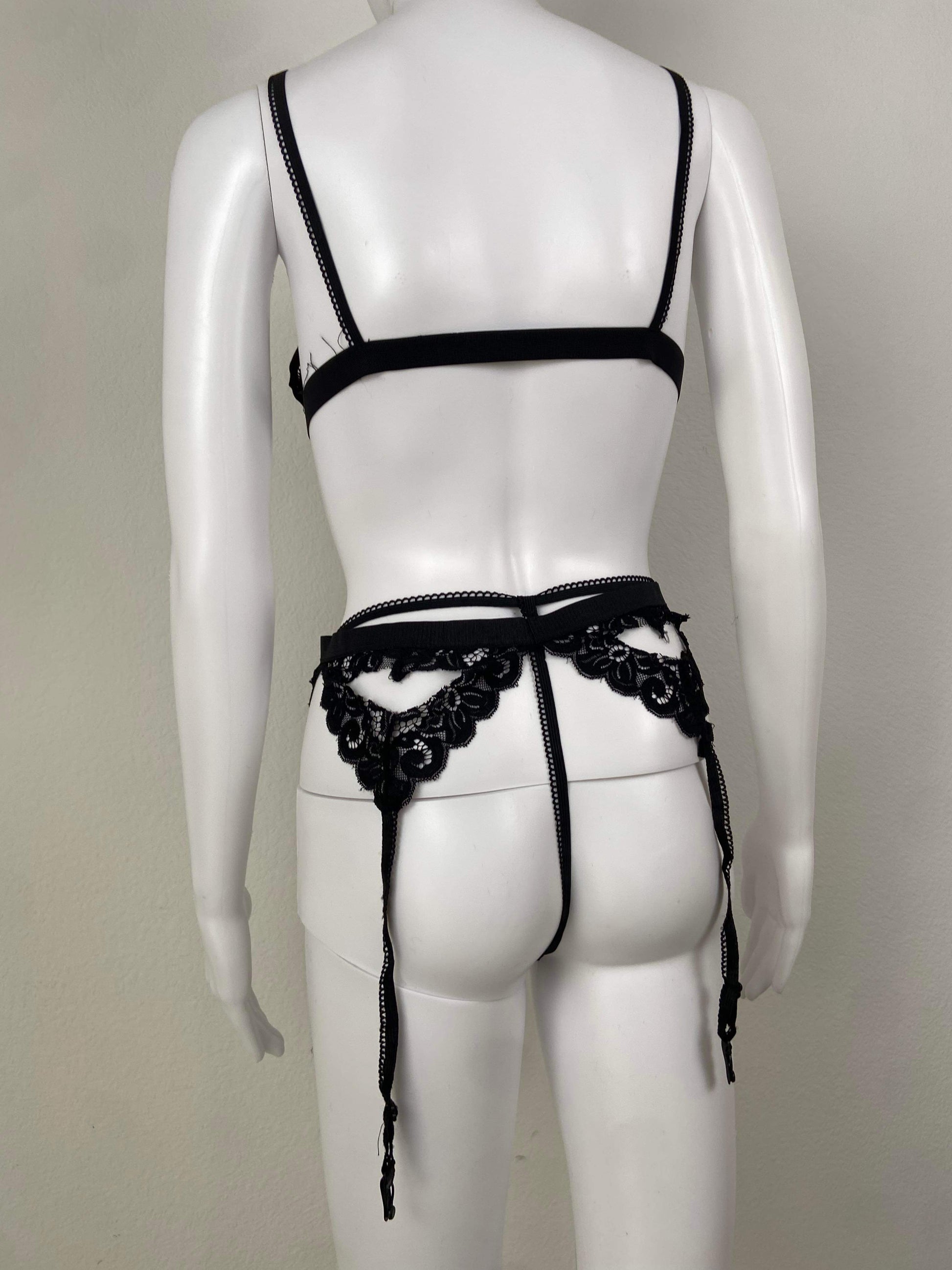 Women's Heartbreaker Lingerie Set - BaeBekillinem Boutique- Polyester- black/ red/ White