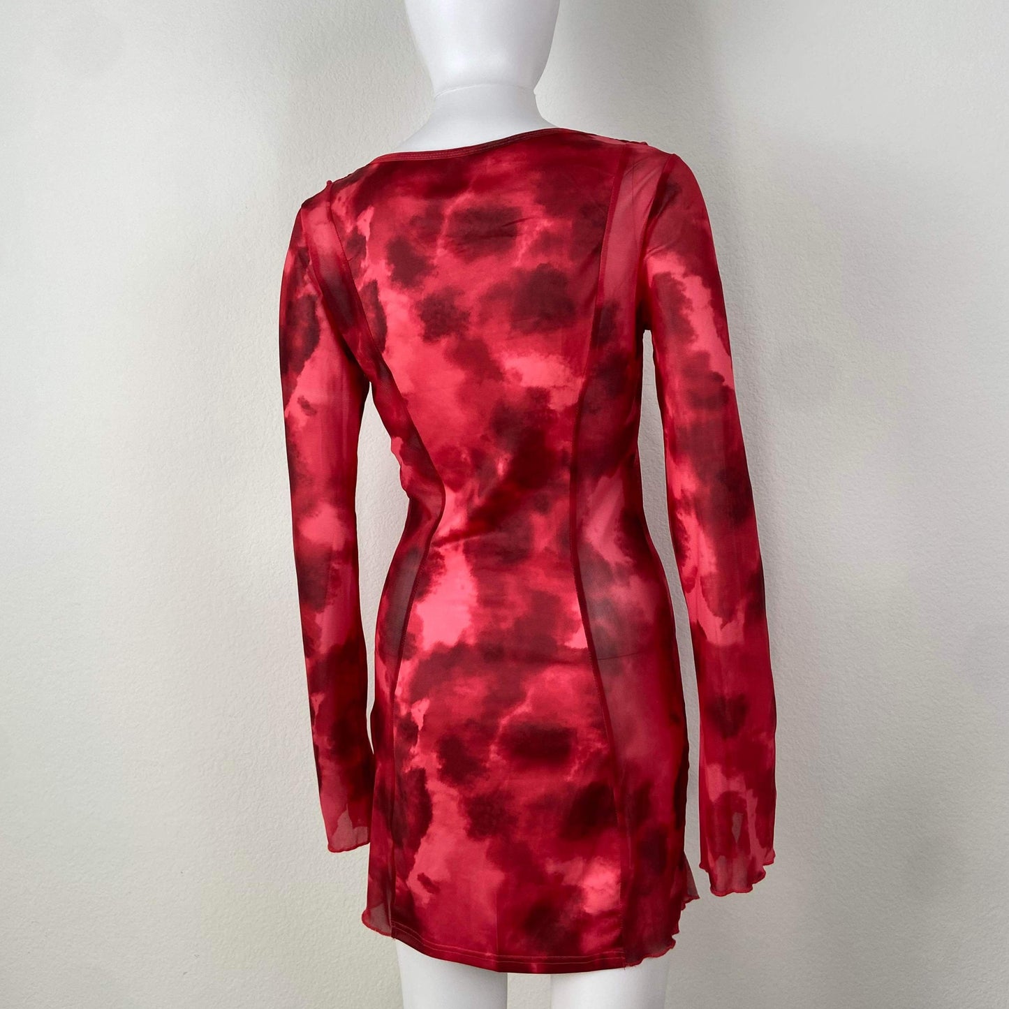 Women's Summer Passion Ruffle Bodycon Dress - BaeBekillinem Boutique- Polyester- Red