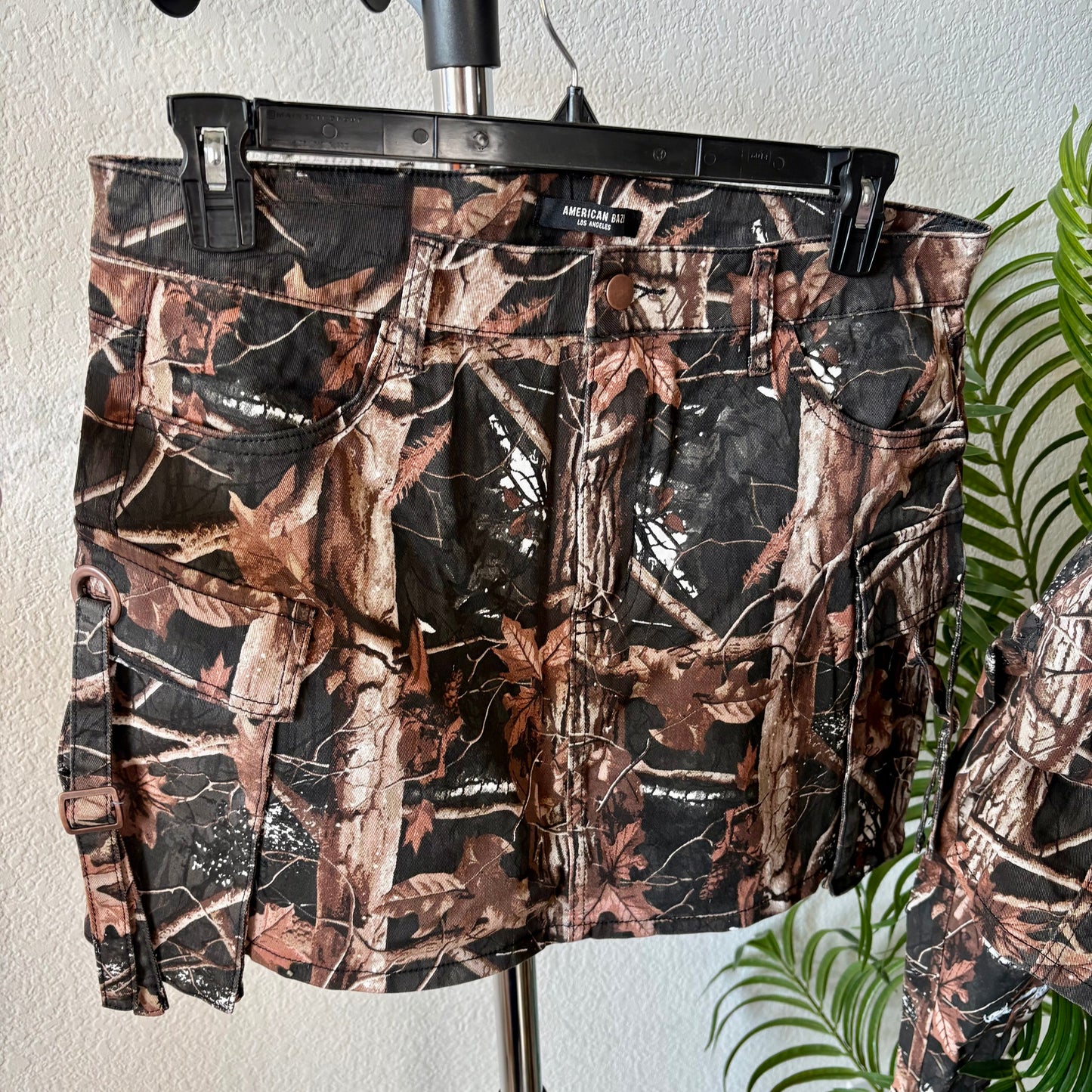 Real Camo Cargo Skirt- Baebekillinem Boutique- White/ Tan- Real tree camouflage