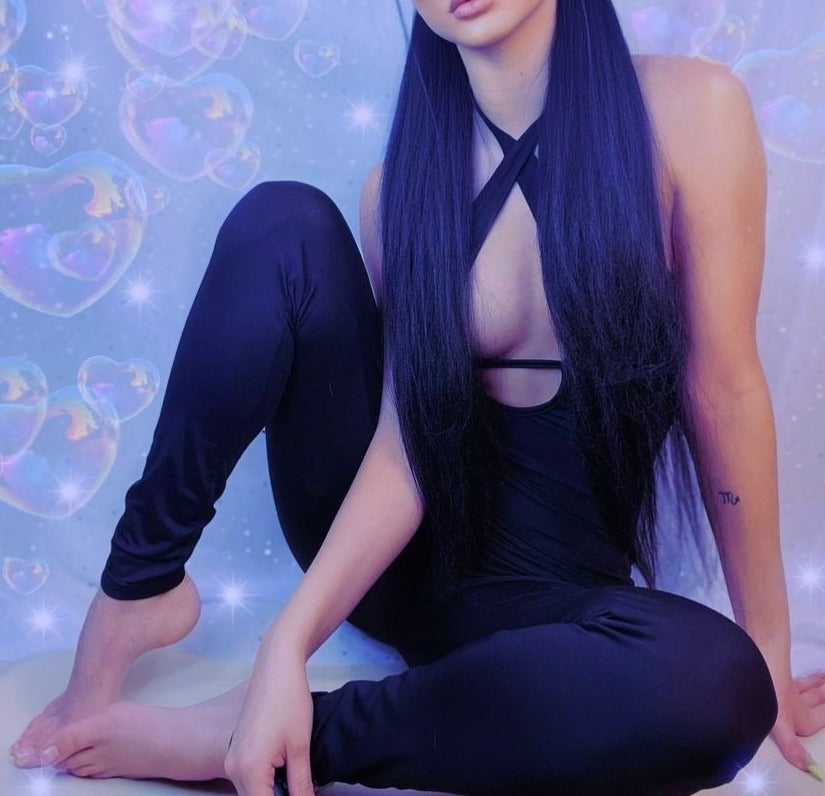 Freak Em Jumpsuit - BaeBekillinem- Polyester/ Spandex- Black