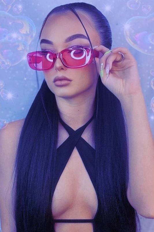 Women's Clear Candy Sunglasses- Pink/ Orange/ Blue/ Green- Plastic/ Polycarbonate- Baebekillinem Boutique- it girl- doja cat- nicki minaj- city girls- megan- kardashian- party- accessories- glasses- spring- summer