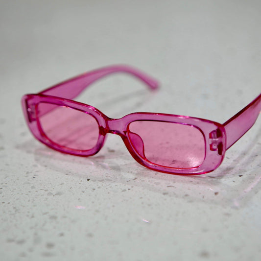 Women's Clear Candy Sunglasses- Pink/ Orange/ Blue/ Green- Plastic/ Polycarbonate- Baebekillinem Boutique- it girl- doja cat- nicki minaj- city girls- megan- kardashian- party- accessories- glasses- spring- summer