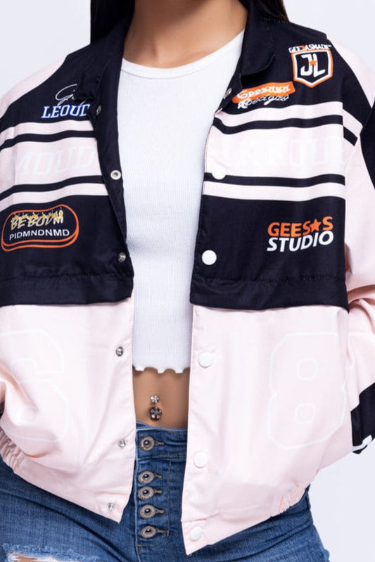 Lightweight 2-in-1 Jacket Skirt- close up front view Jacket form- Baebekillinem