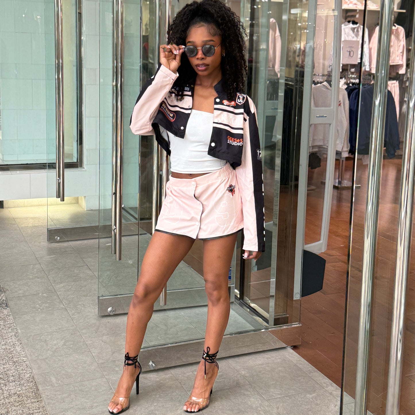 Lightweight 2-in-1 Jacket Skirt- Front view Skirt set form- Baebekillinem