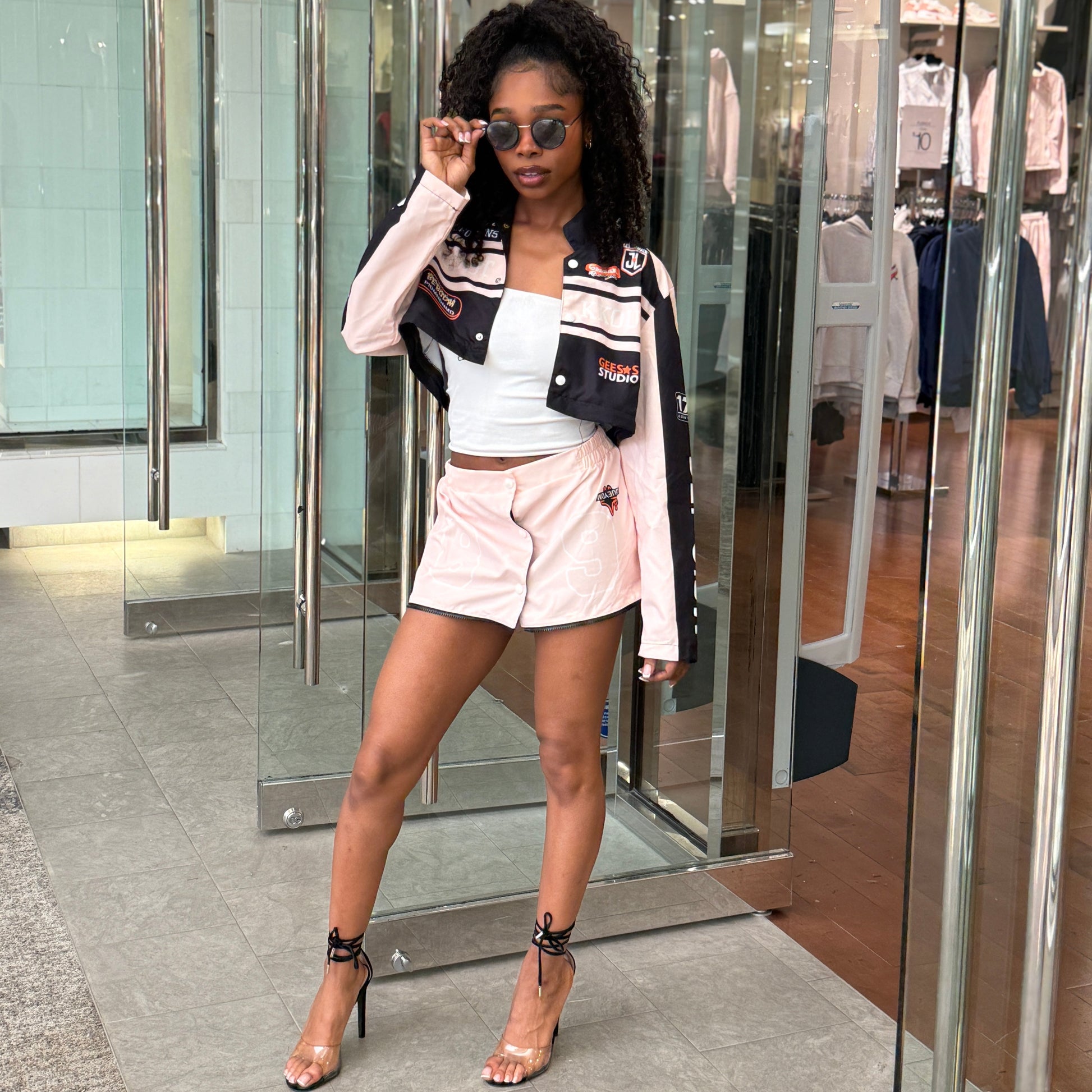 Lightweight 2-in-1 Jacket Skirt- Front view Skirt set form- Baebekillinem